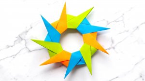Бумажная звезда оригами очень просто