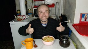 обед без Рыжули кулеш. вспоминаю СВОего товарища. мукбанг. обжор. еда на камеру. диета. шизофрения.