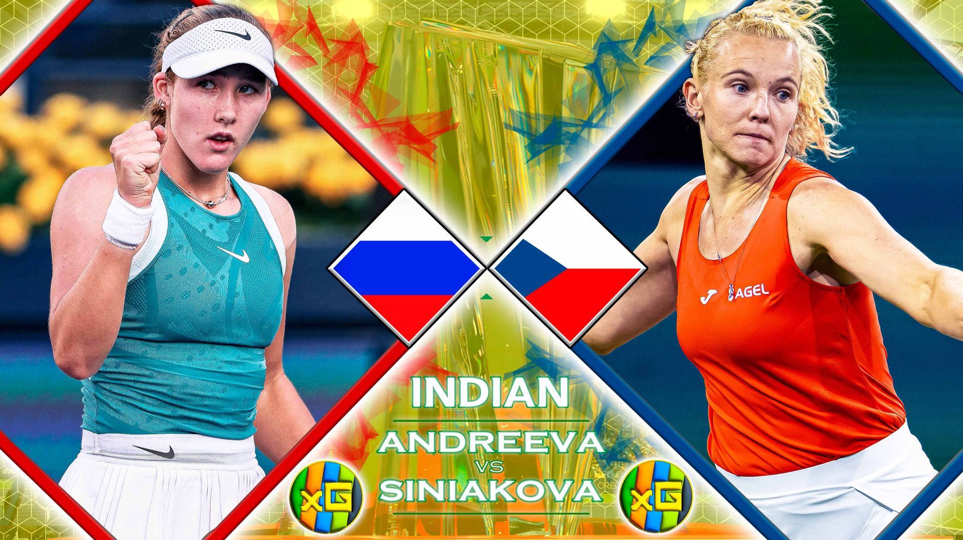 Андреева - Синякова | WTA ИНДИАН-УЭЛЛС | 09.03.2026 | Прямая трансляция | XG