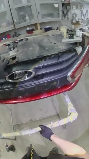 Лада Веста разборка переднего бампера