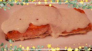 Идеальный сливочный соус для красной рыбы.  Форель, кижуч, горбуша  -  стейк, филе в духовке.