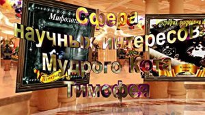Сфера Научных интересов Мудрого Кота Тимофея