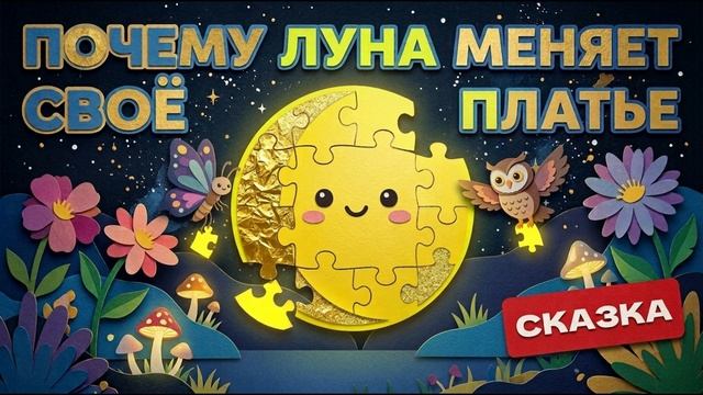 🌙 Почему Луна меняет своё платье | Аудиосказка 🎧