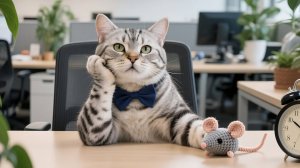 дин день из жизни папы-кота вдали от дома | Радость предстоящей встречи