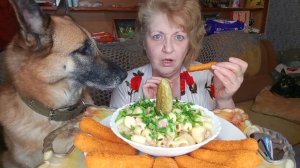 Мукбанг ЧТО Мы ЕДИМ⁉️ЧУТЬ Пальцы не ОТКУСИЛА!