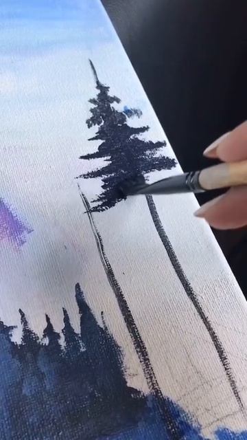 Как легко нарисовать красивый пейзаж