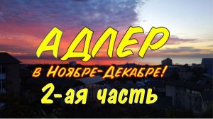 Адлер зимой. 2-ая часть.