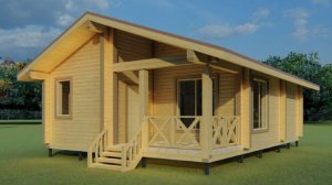 Обзор построенного дома из бруса 6,8х9,8