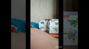 Распаковка игрушки монстр в кубе.