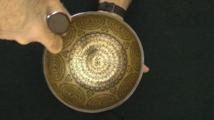 Поющая чаша Бутанская 20 см, Ля# 236 Гц, Ми 675 Гц