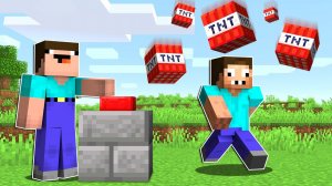 НУБ ЗАТРОЛЛИЛ ПРО ТНТ ЛОВУШКОЙ В МАЙНКРАФТ ! НУБИК И ПРО ПРОХОЖДЕНИЕ КАРТЫ ТРОЛЛИНГ MINECRAFT