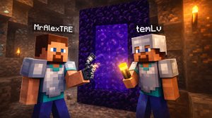 🌋Мы построили портал в Ад! Выживание с Палки до Дракона №3