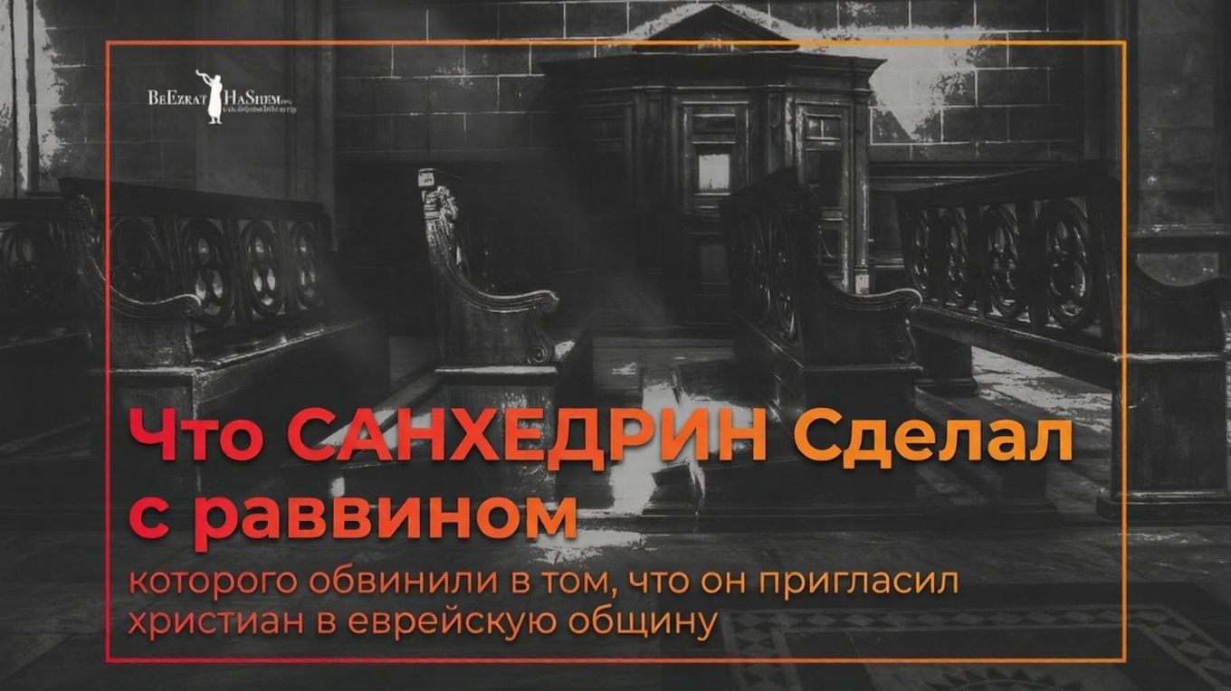 Что САНХЕДРИН сделал с раввином?