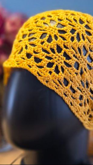 Косынка крючком