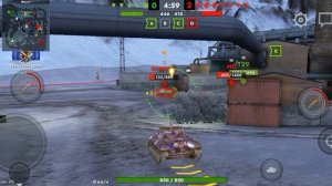 Играю в Tanks Blitz на танке Hellcat