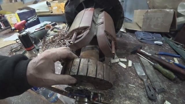 Ремонт агромного ротора из СССР.