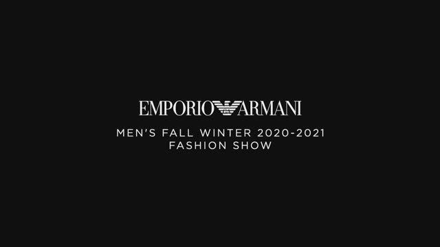 Показ мужской коллекции Emporio Armani осень-зима 2020-2021