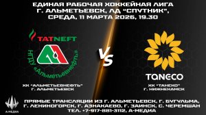 11.03.2026г., ХК "АЛЬМЕТЬЕВНЕФТЬ" (г. Альметьевск) - ХК "ТАНЕКО" (г. Нижнекамск)