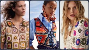 🧩 Свяжи себе весеннее настроение: Идеи безрукавок и кардиганов бабушкиным квадратом 🧩