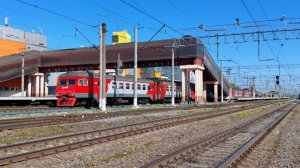 Электричка ЭТ2М на платформе Рыбацкое: стук колес — 2 часа