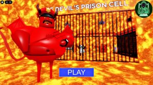 Игровой процесс "Побег из тюрьмы дьявола Барри" (Obby) #roblox #scaryobby