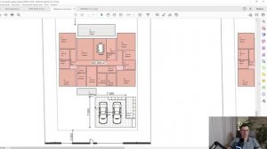Проект одноэтажного дома с отдельным гаражом. Отступы от границ участка