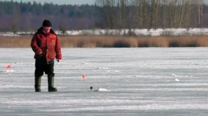 Последний лед.оз.Освея.Рыбалка в Витебской области