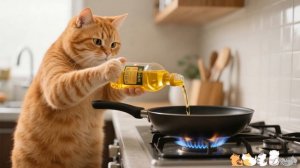 Самый симпатичный шеф-повар в мире - КОТ! 🐱 Кулинария для котят - полезная история