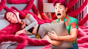 Волшебные длинные волосы Миры не дают спать Эбби.