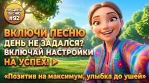 НА ДЕНЬ ПЕСНЮ #92 | Радостная ПЕСНЯ-АФФИРМАЦИЯ на позитив | «Позитив на максимум, улыбка до ушей»