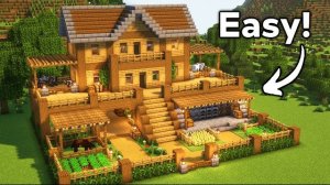 Minecraft: как построить стартовую базу для выживания | Обучающее видео🏠