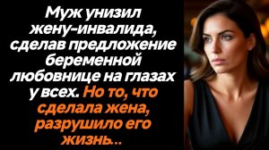 Жизненные истории/Муж унизил жену-инвалида, сделав предложение любовнице при всех