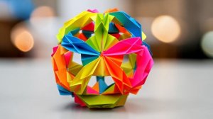 Бумажный шар оригами своими руками