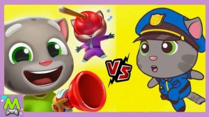 Говорящий Том в Играх-Бегалках.Том Анджела и Хэнк против Героев