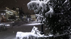 снег в Алматы 2026г.