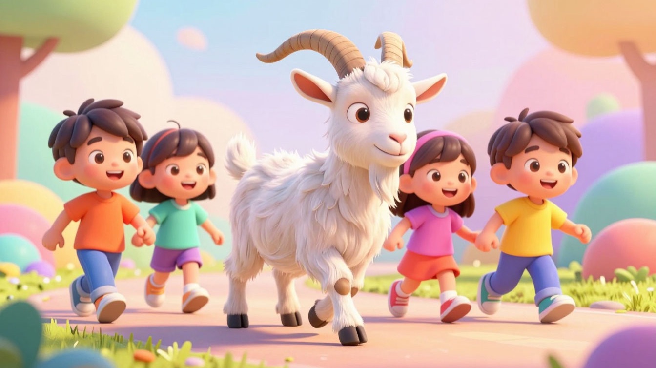 Идет коза рогатая, за малыми ребятами | Песенки для детей | Мультики для детей
