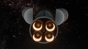 Анимация полета ракеты Союз 2.1а с выпуском спутников на орбиту.