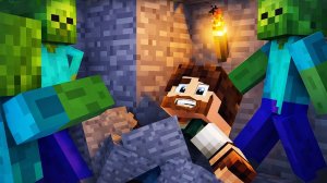 ЗОМБИ ПОЙМАЛИ МЕНЯ В ЛОВУШКУ! МНЕ НЕ ВЫБРАТЬСЯ! ДЕНЬ 14. ЗОМБИ АПОКАЛИПСИС В МАЙНКРАФТ