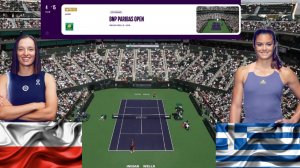 (2) 🇵🇱Ига Швентек - (32) 🇬🇷Мария Саккари