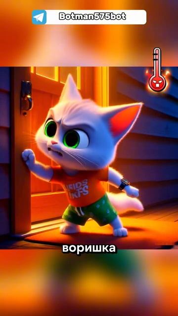 Котик_потерял_ноутбук_#dalle3_#chatgpt_#aiart_#aicat_#кот_#ии_#мультик