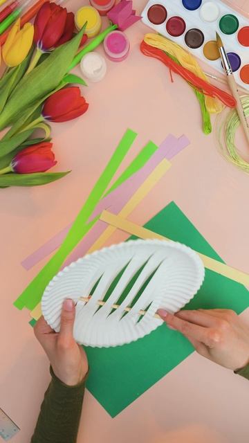 🧺 Делаем весеннюю корзинку из тарелки вместе с Умкой #Умка  #Союзмультфильм #Поделки