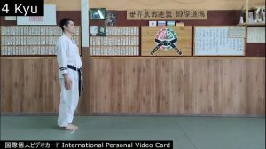 International Personal Video Card — 4 kyu