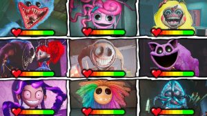 Поппи Плейтайм Главы 1-5 Все боссы и сцены смерти с полосками здоровья - Poppy Playtime