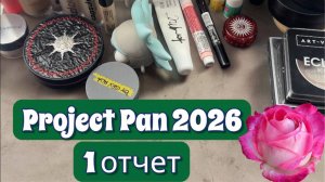 Project Pan 2026 1 ОТЧЕТ , первые пустые банки декоративной косметики 🥰