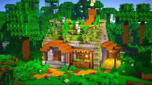 Руководство по Minecraft: маленький дом из мха