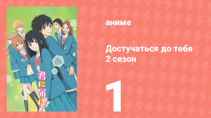 Достучаться до тебя 2 сезон 1 серия «Валентинов день» (аниме-сериал, 2009)