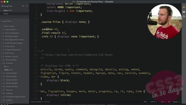 freeCodeCamp.org - 0188 - Internet Explorer Hacks. CSS Tutorial (Day 11 of CSS3 in 30 Days)