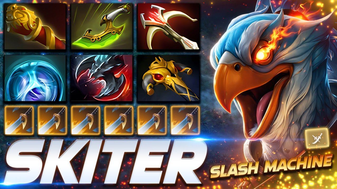 Skiter KEZ Slash Machine — профессиональный геймплей в Dota 2 [Смотри и учись]