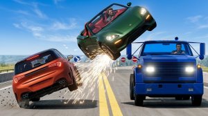 BeamNG Drive - Аварии на высокой скорости