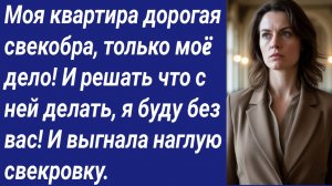 Истории со Смыслом/Моя квартира дорогая свекобра, только моë дело! И решать что с ней делать....